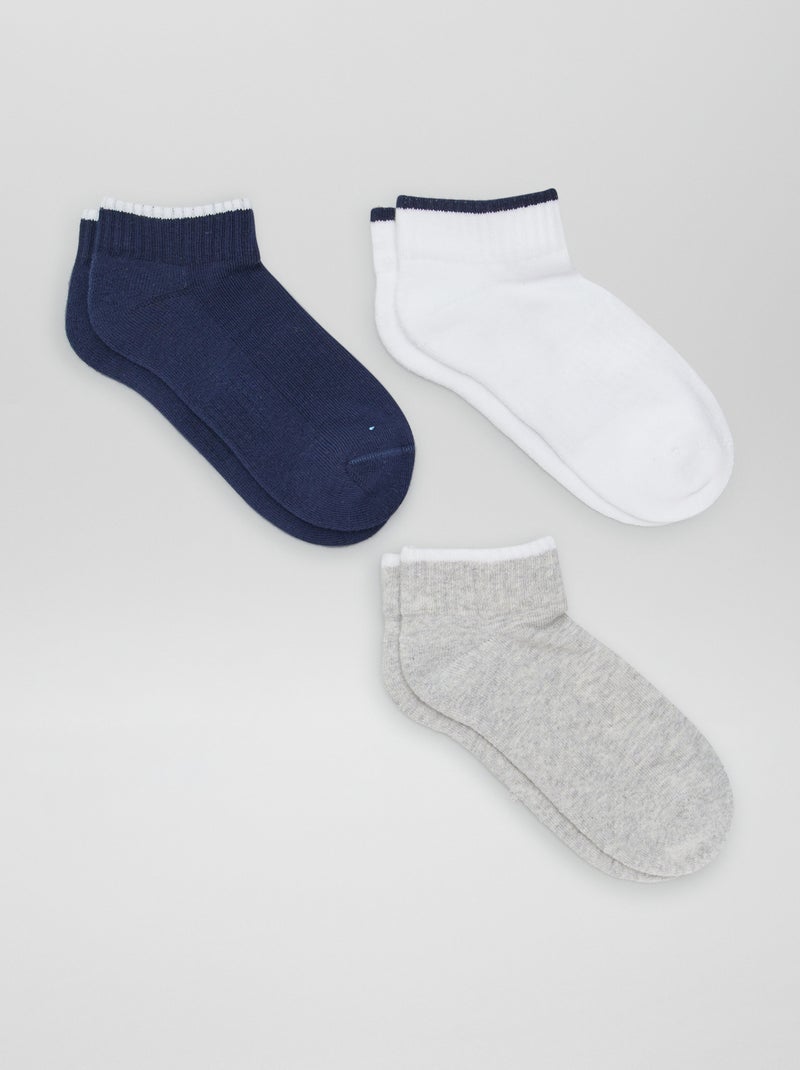 Korte sportsokken BLAUW - Kiabi