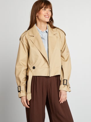 Korte trenchcoat