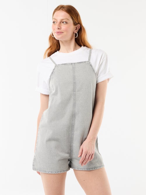 Korte tuinbroek jumpsuit - Kiabi
