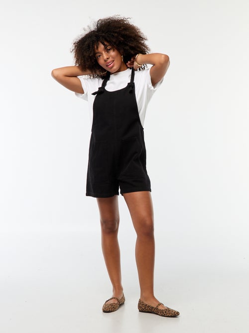 Korte tuinbroek met knoopbandjes - Kiabi