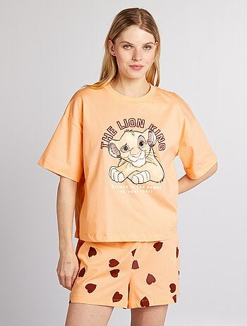 Korte, tweedelige Disney-pyjama - 2-delig - Kiabi