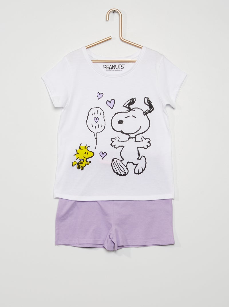 Korte, tweedelige pyjama 'Snoopy' Beige - Kiabi