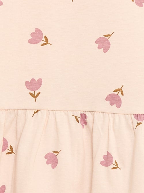 Kortemouwjurk met motief - Kiabi