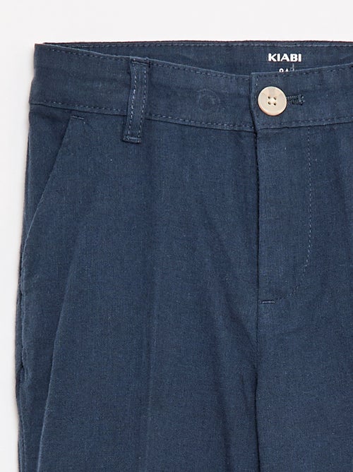 Kostuumbroek van linnenmix - Kiabi