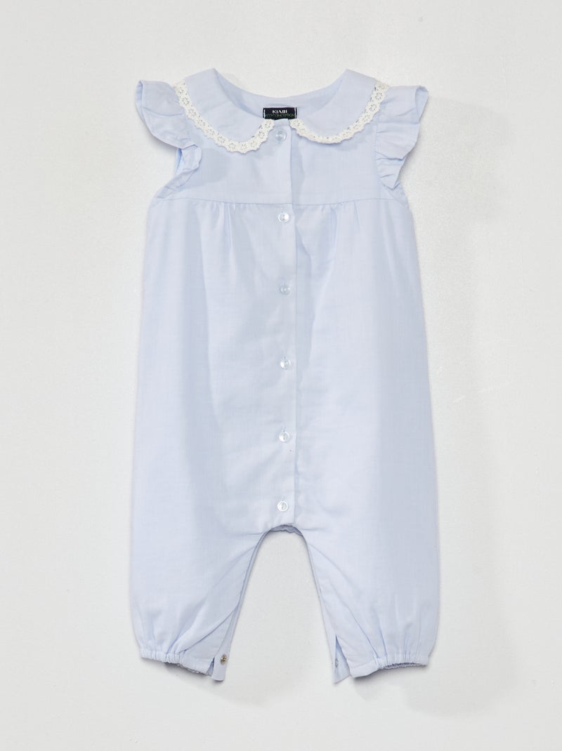 Kruippakje van dubbele katoenen voile BLAUW - Kiabi