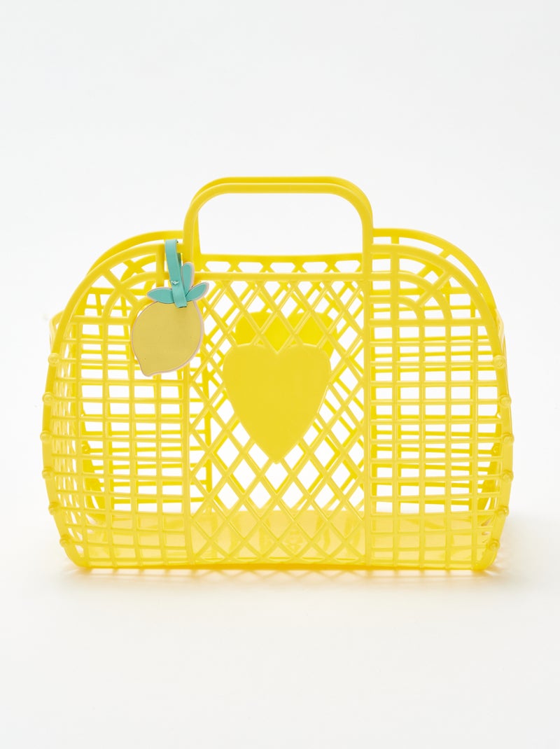 Kunststoffen fruitmand GEEL - Kiabi