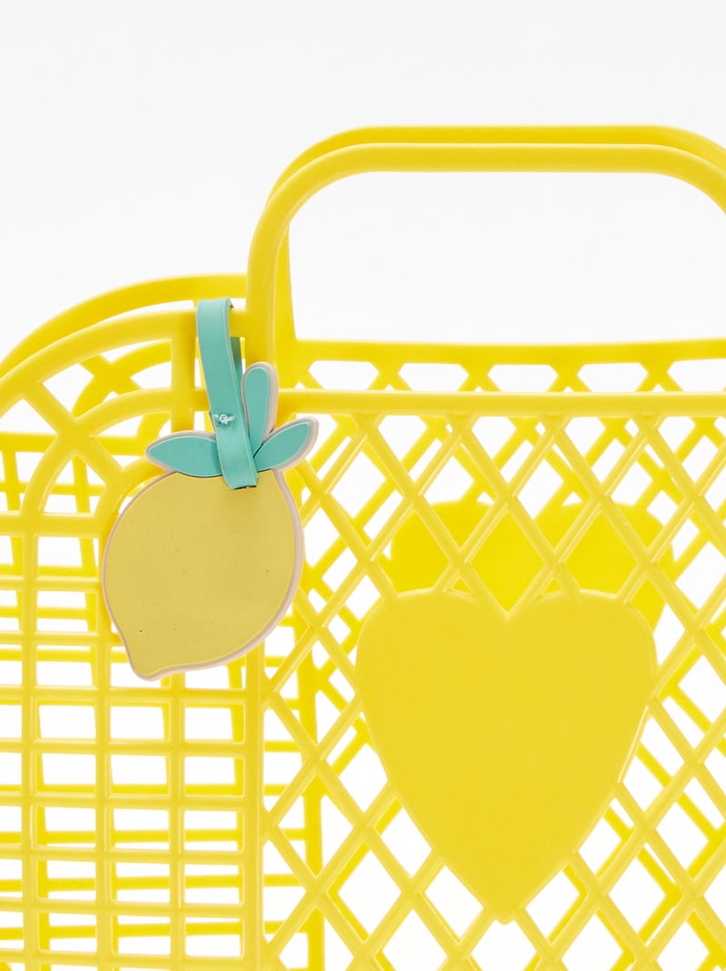 Kunststoffen fruitmand GEEL - Kiabi