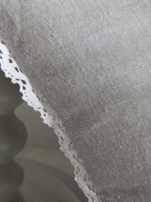 Kussen met afneembare hoes en kant 'Today' - Kiabi