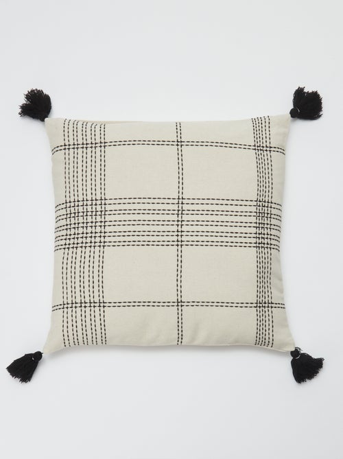 Kussenhoes met borduursel - Kiabi Home - Kiabi