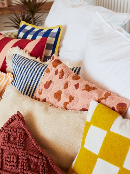 Kussenhoes met borduursel - Kiabi Home - Kiabi