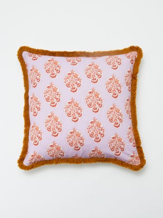 Kussenhoes met franjes (45 x 45 cm)