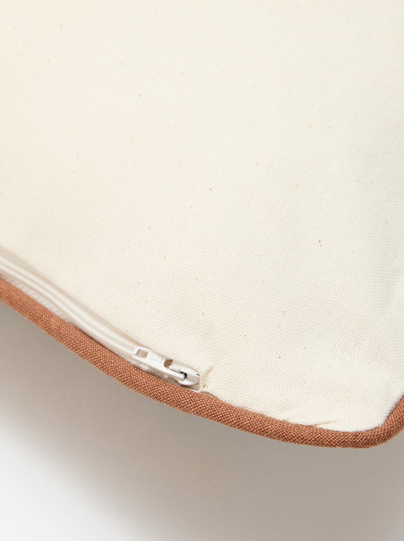 Kussenhoes met luipaardprint Agathe Sorlet x Kiabi - 30 x 50 cm Wit - Kiabi