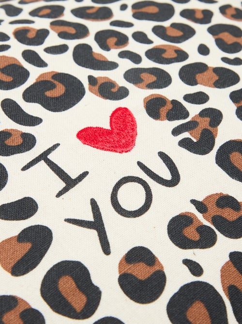 Kussenhoes met luipaardprint Agathe Sorlet x Kiabi - 45 x 45 cm - Kiabi