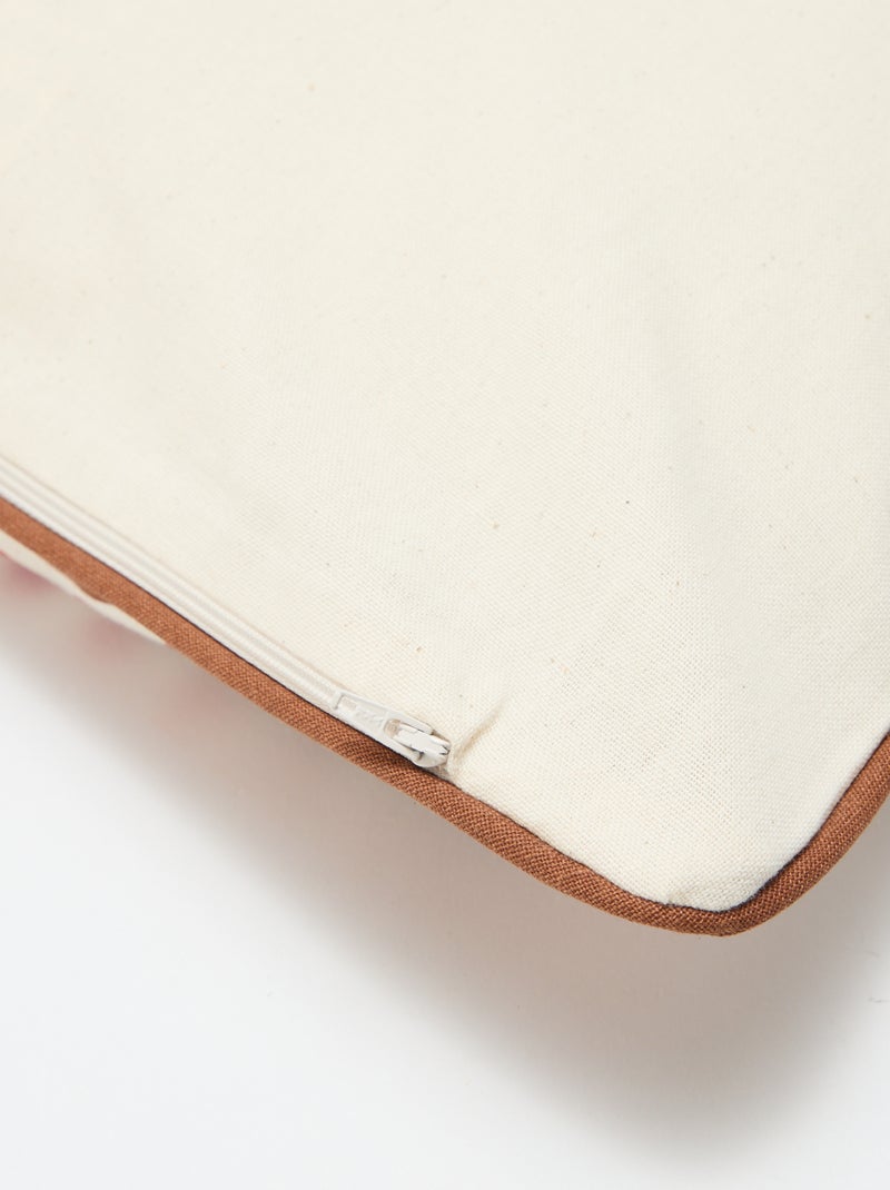 Kussenhoes met luipaardprint Agathe Sorlet x Kiabi - 45 x 45 cm Wit - Kiabi