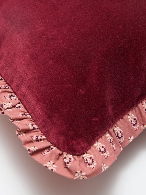 Kussenhoes van bedrukt fluweel (30x50 cm) - Kiabi Home - Kiabi