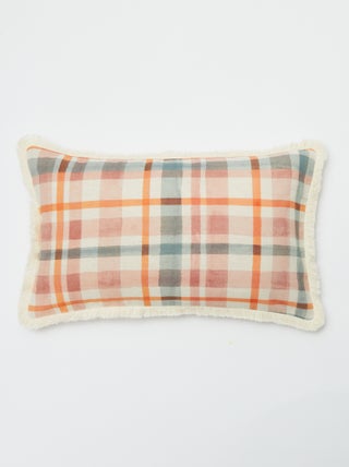Kussenhoes van linnenmix (50x30 cm) - Kiabi Home