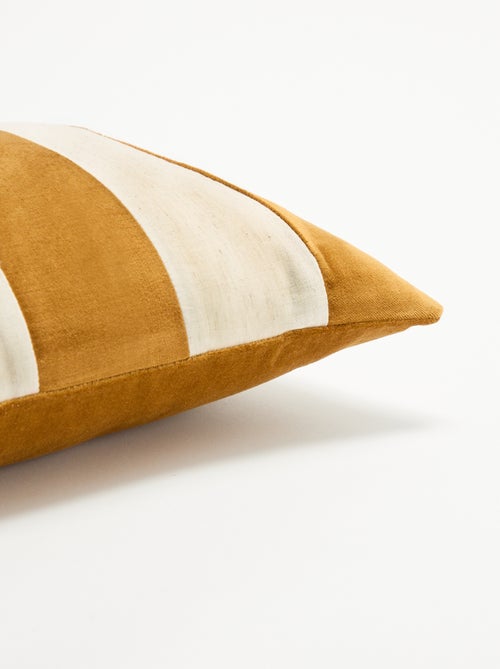 Kussenhoes van twee materialen - Kiabi Kussenhoes van twee materialen - Kiabi