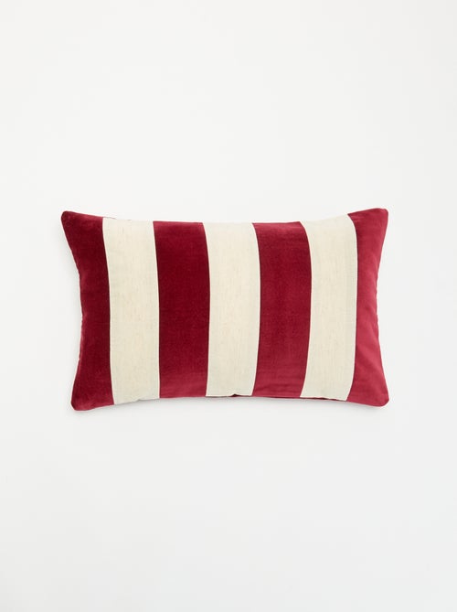 Kussenhoes van twee materialen - Kiabi Kussenhoes van twee materialen - Kiabi