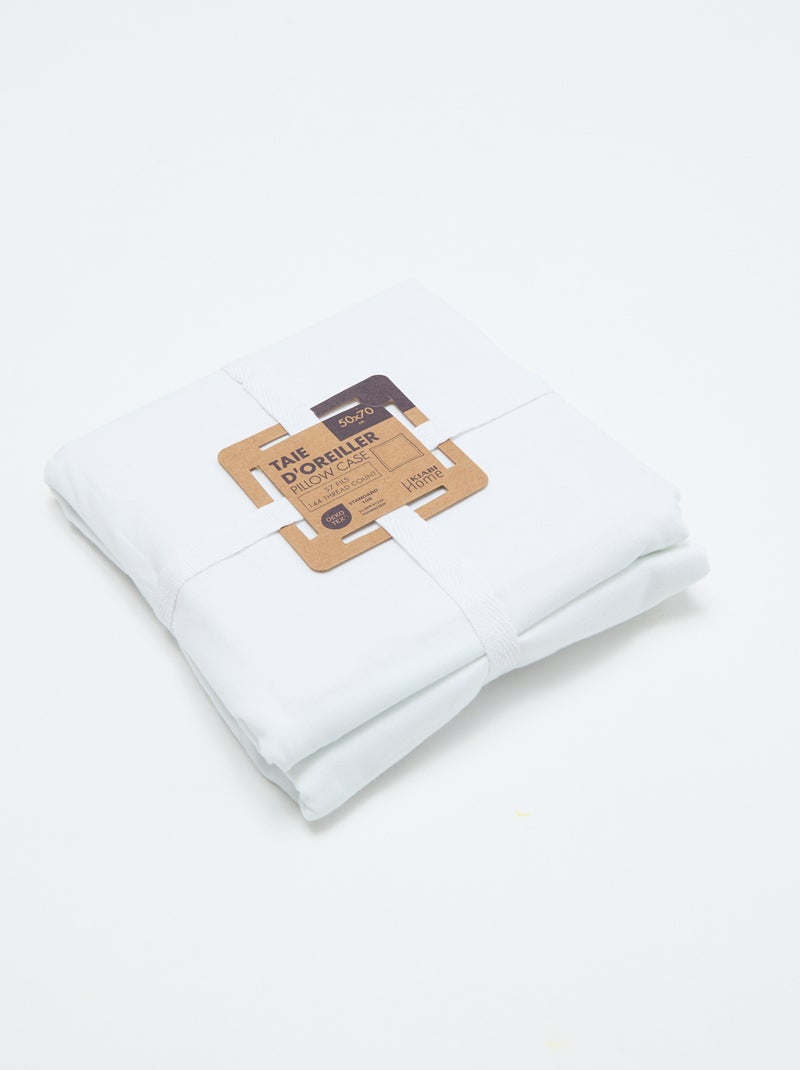 Kussensloop 50 x 70 cm - Kiabi Home Wit - Kiabi