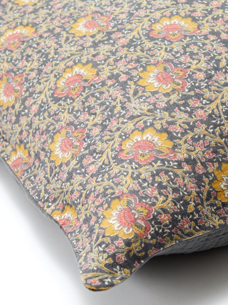 Kussensloop 63 x 63 cm - Kiabi Home Donkergrijs / Antraciet - Kiabi