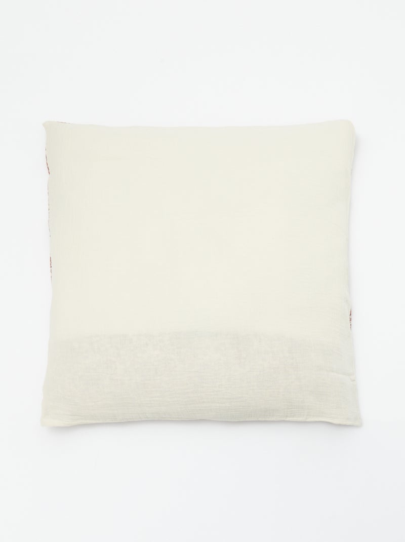 Kussensloop 63 x 63 cm - Kiabi Home WIT - Kiabi