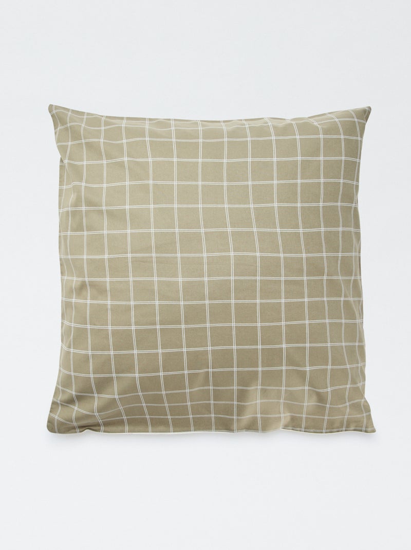 Kussensloop met print (60 x 60 cm) - Kiabi Home Geel - Kiabi