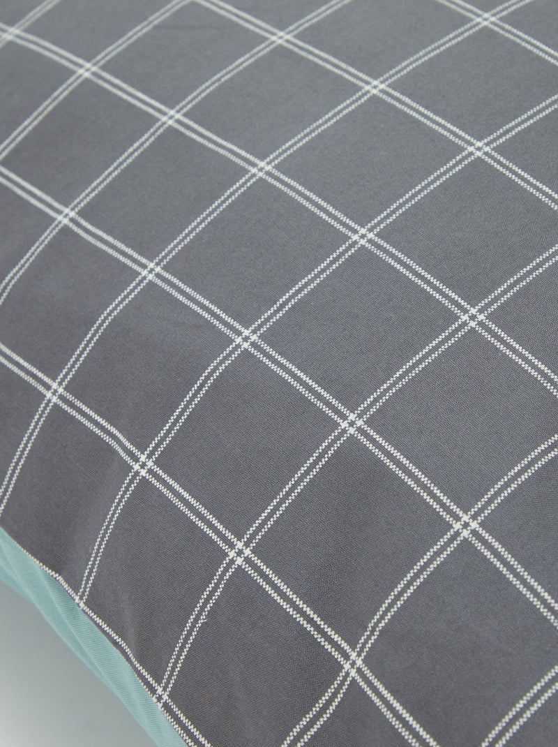 Kussensloop met print (60 x 60 cm) - Kiabi Home GRIJS - Kiabi