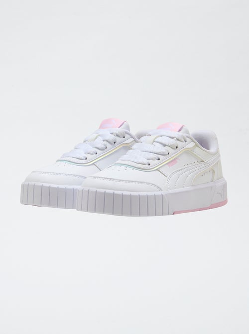 Lage effen sneakers in imitatieleer PUMA - Kiabi