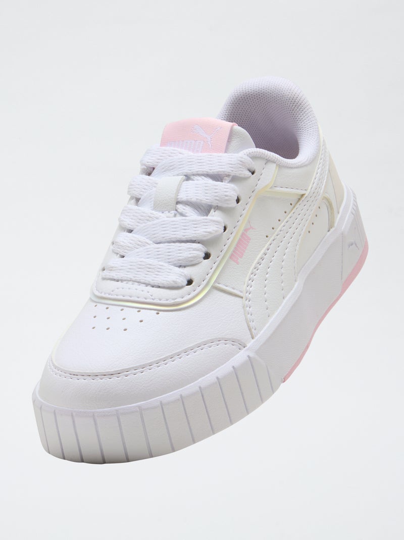 Lage effen sneakers in imitatieleer PUMA Wit - Kiabi