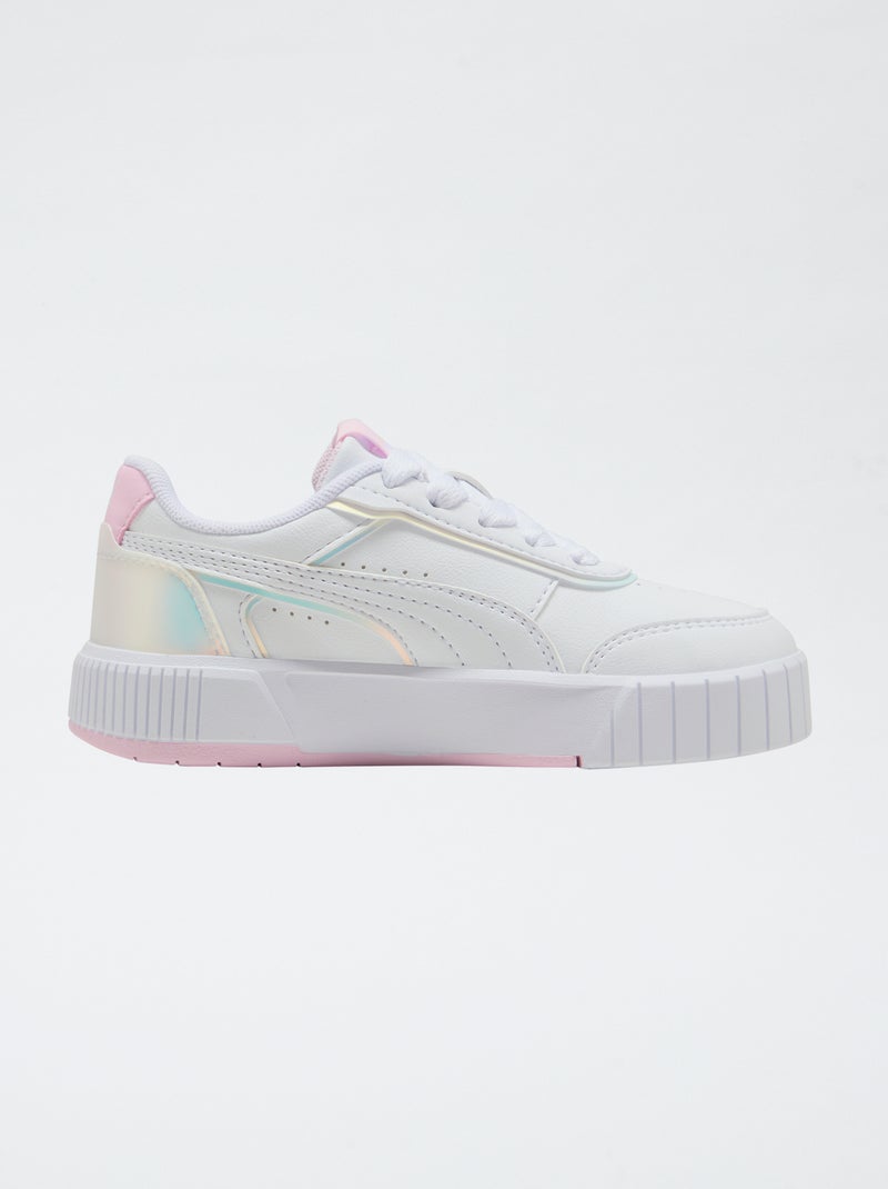 Lage effen sneakers in imitatieleer PUMA Wit - Kiabi