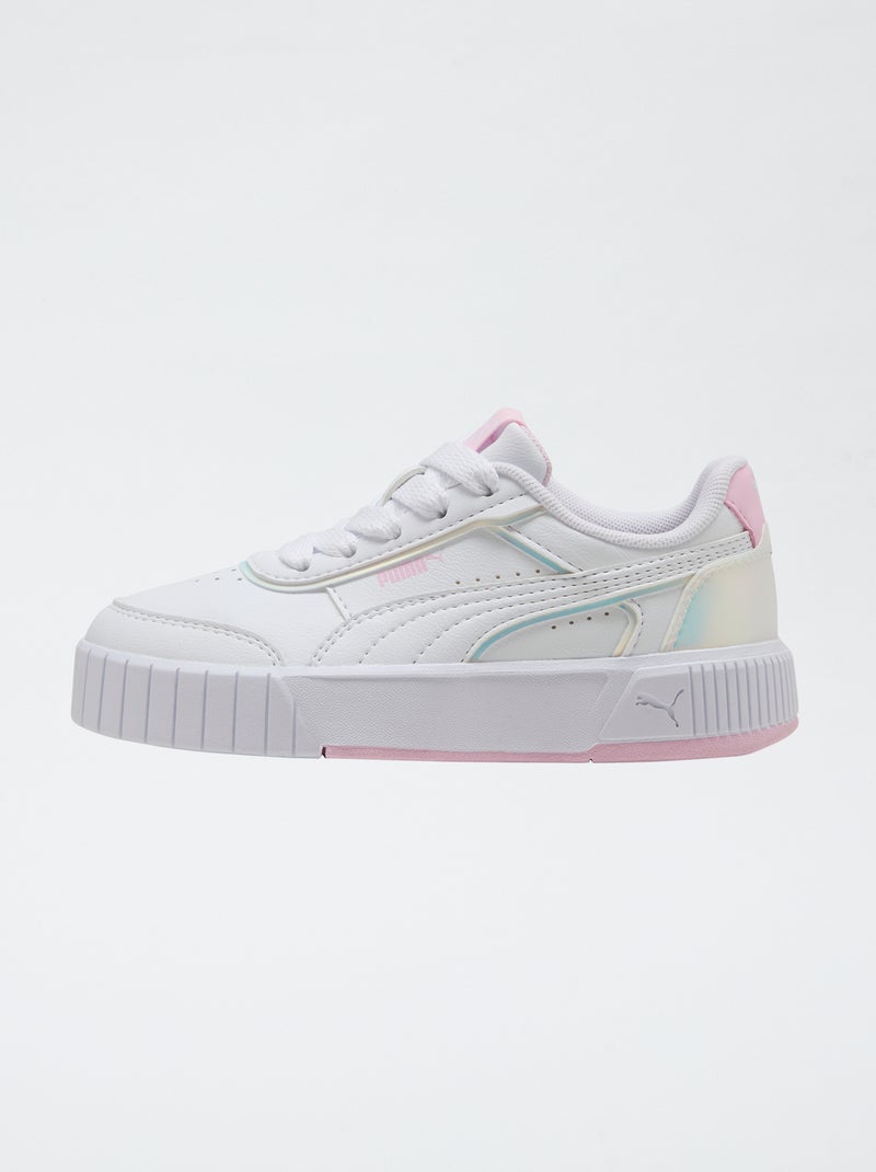 Lage effen sneakers in imitatieleer PUMA Wit - Kiabi