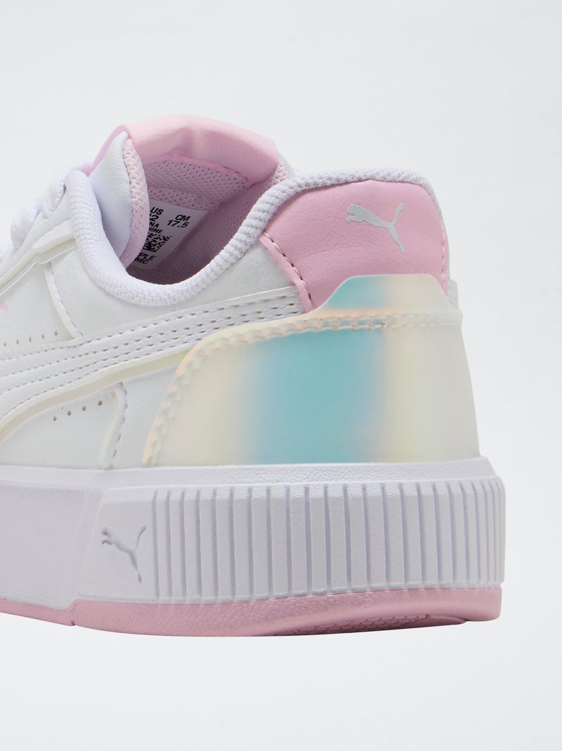 Lage effen sneakers in imitatieleer PUMA Wit - Kiabi
