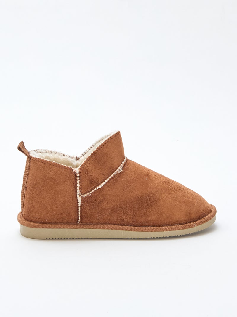 Lage gevoerde boots Bruin - Kiabi
