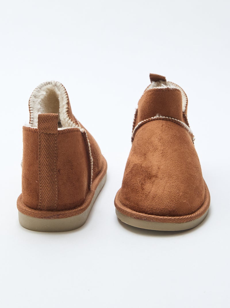 Lage gevoerde boots Bruin - Kiabi