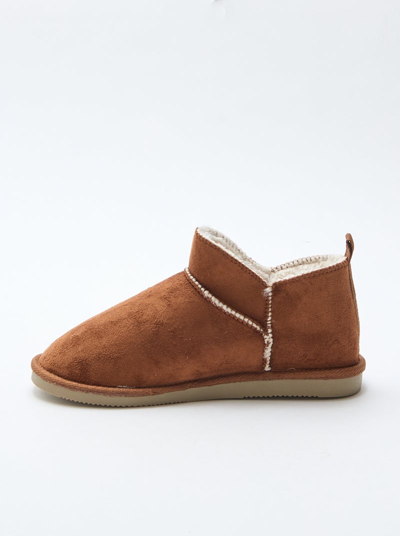 Lage gevoerde boots Bruin - Kiabi