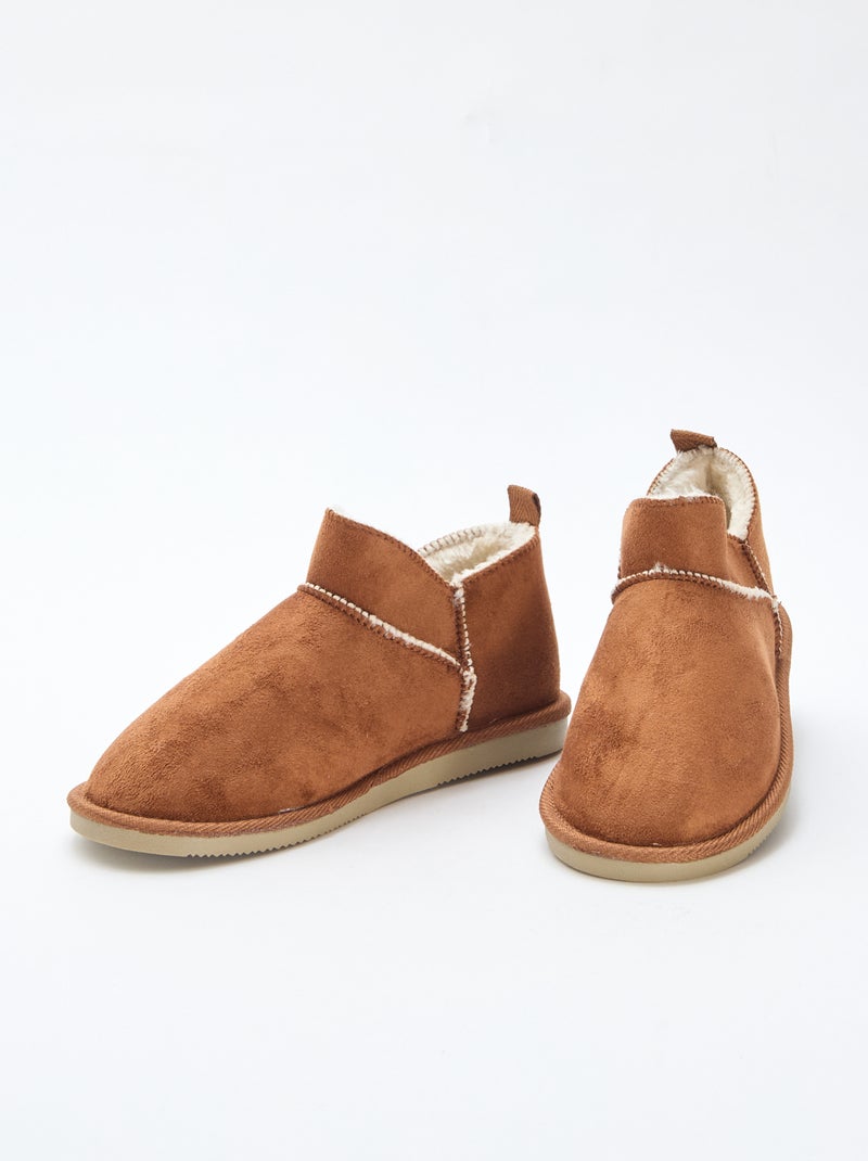 Lage gevoerde boots Bruin - Kiabi