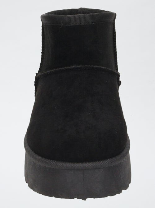 Lage laarsjes van suedine - Kiabi