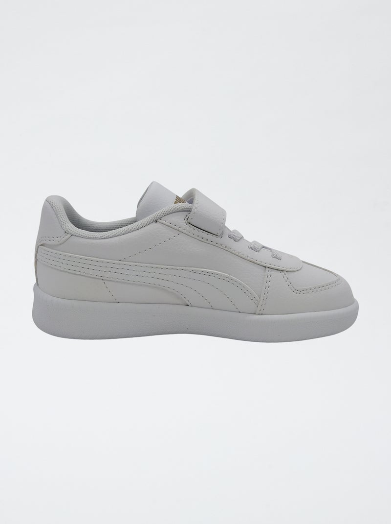 Lage 'PUMA'-sneakers met klittenband en veters Wit - Kiabi