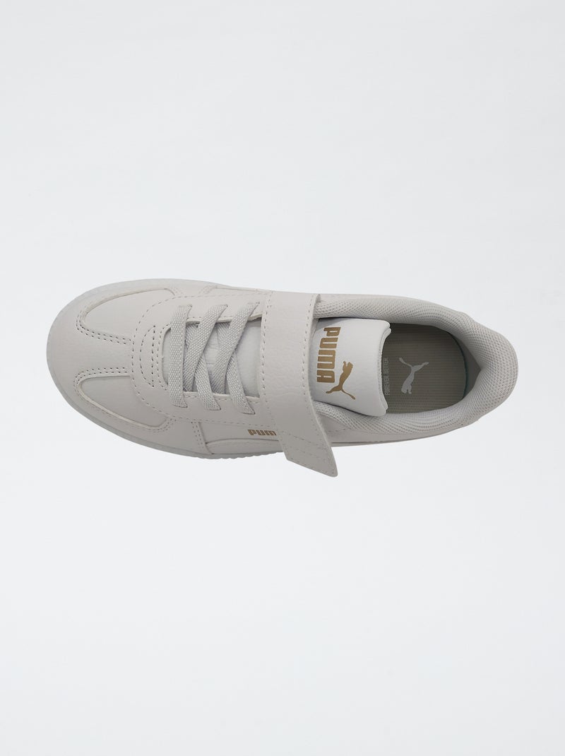 Lage 'PUMA'-sneakers met klittenband en veters Wit - Kiabi