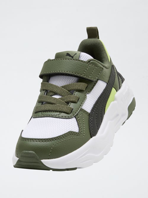Lage 'PUMA' sneakers met klittenbandsluiting en veters - Kiabi