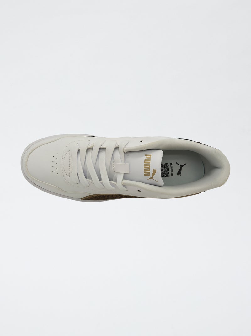 Lage 'Puma' sneakers met luipaardprint Wit - Kiabi
