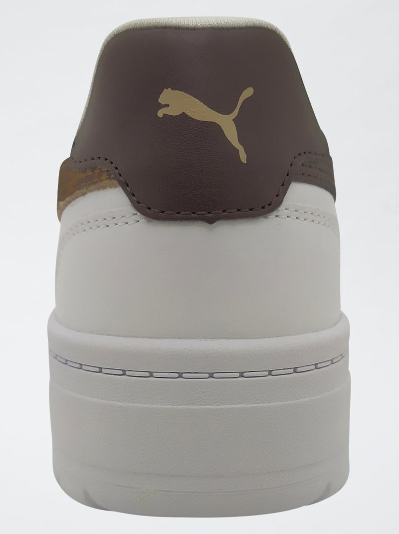 Lage 'Puma' sneakers met luipaardprint Wit - Kiabi