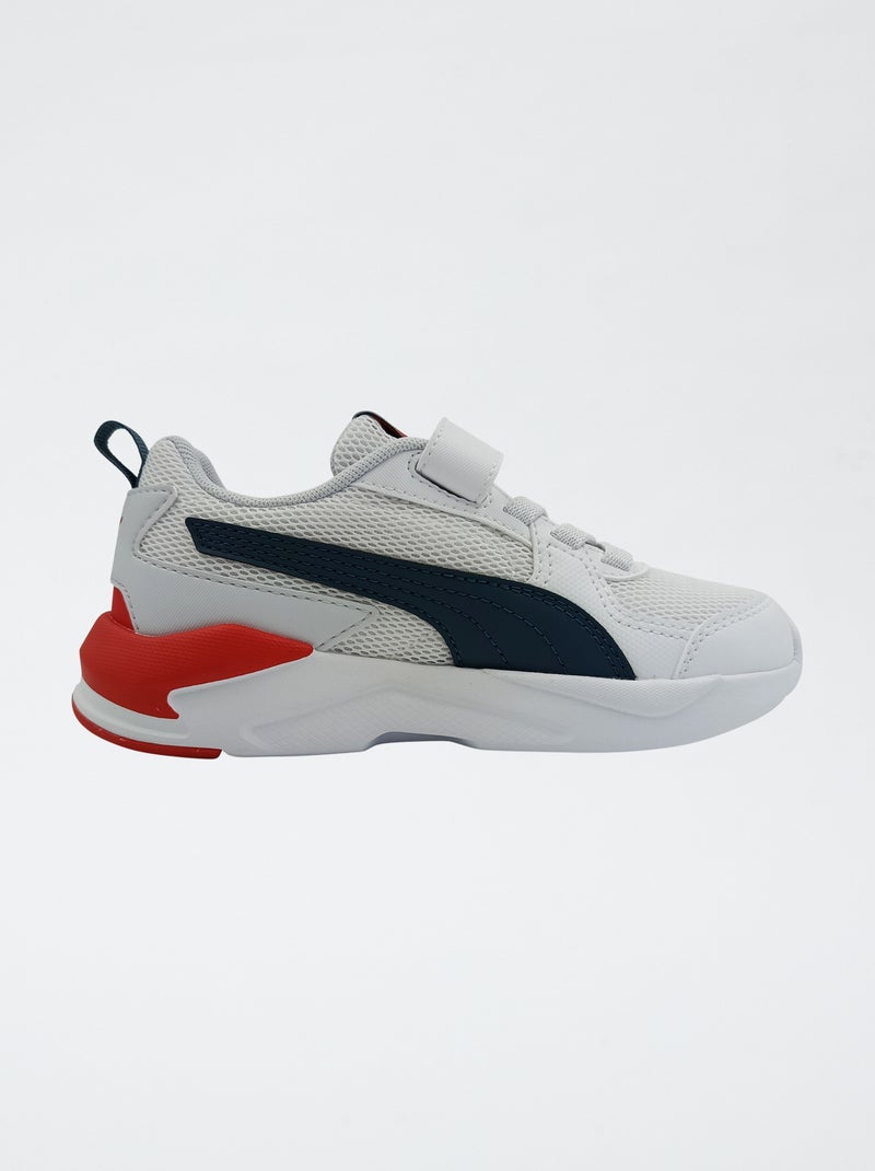 Lage 'PUMA' sneakers met veters en klittenband Blauw - Kiabi