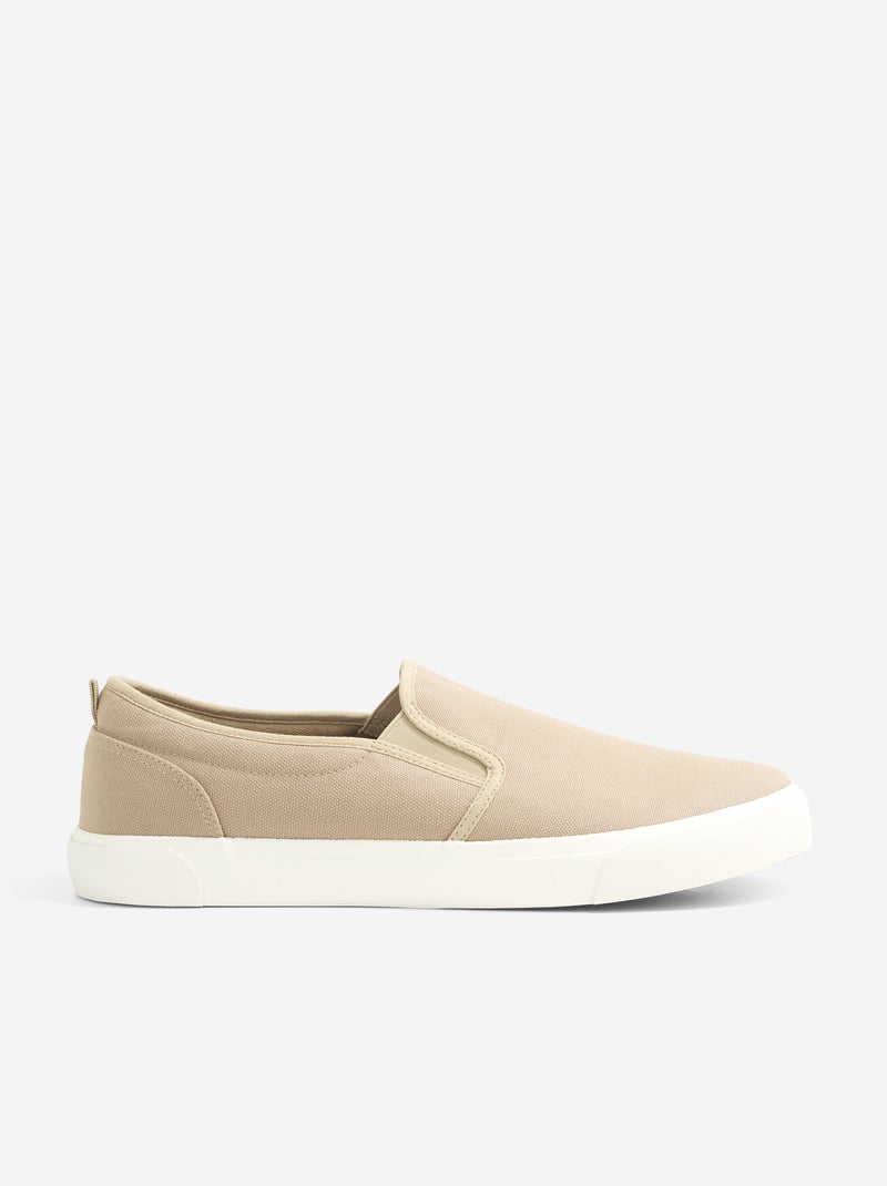 Lage slip-on sneakers Biege - Kiabi