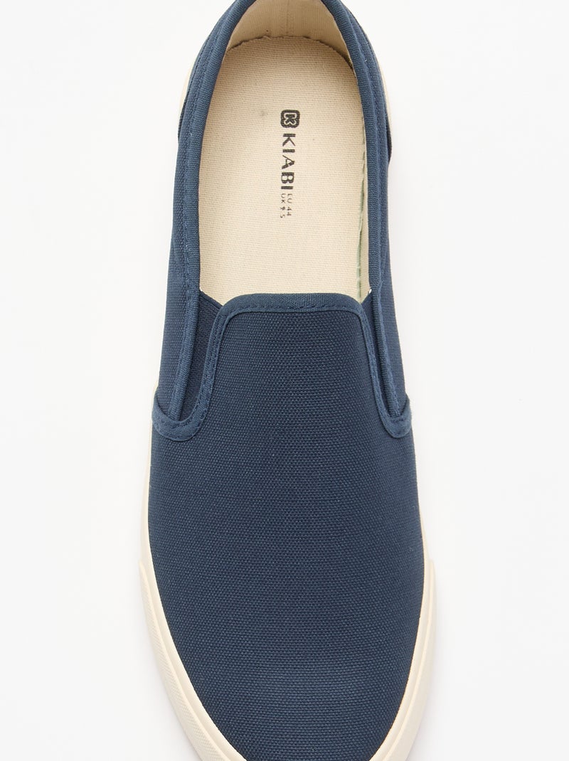 Lage slip-on sneakers Blauw - Kiabi