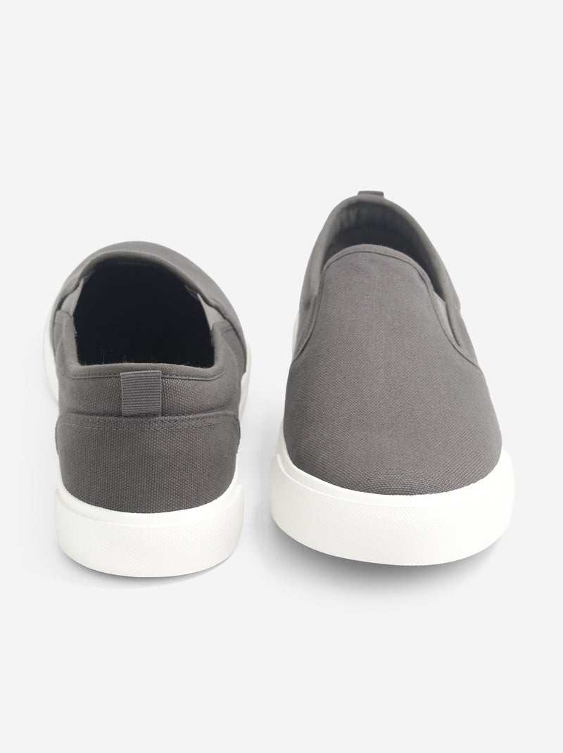Lage slip-on sneakers Grijs - Kiabi