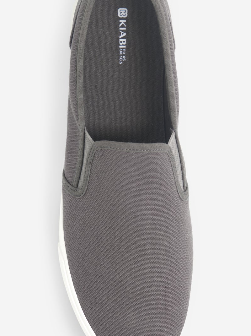 Lage slip-on sneakers Grijs - Kiabi