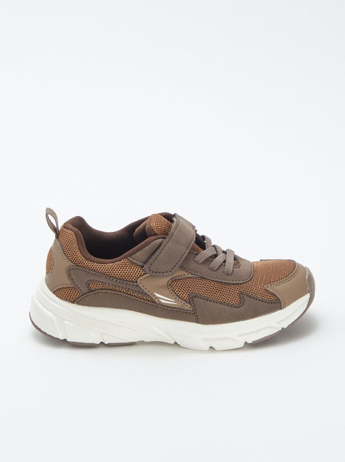 Lage sneakers - stof en mesh - Kiabi