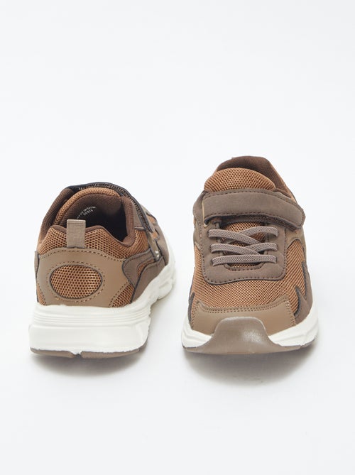 Lage sneakers - stof en mesh - Kiabi