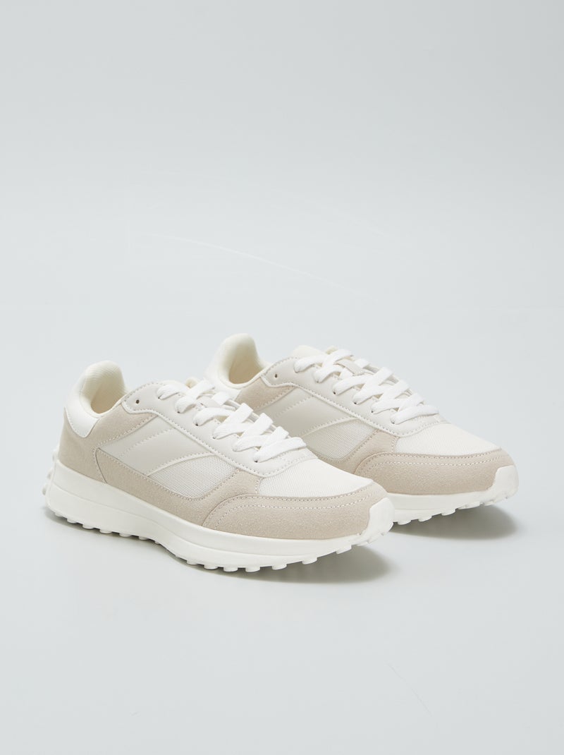 Lage sneakers BIEGE - Kiabi
